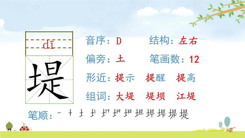 语文四年级上册部编版单元生字卡片全册书整理课件PPT第4页