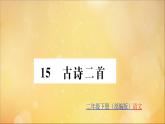 二年级语文下册第六单元课文515古诗二首训练课件新人教版