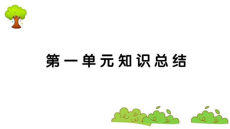 部编版 语文六年级上册 第一单元知识总结课件PPT第1页