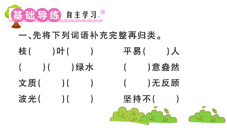 部编版 语文六年级上册 知识总结课件PPT ：20 青山不老02