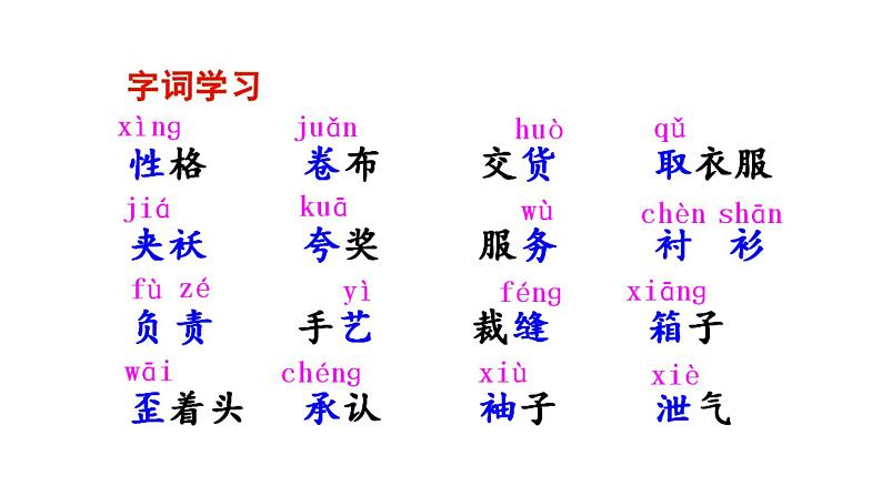 部编版（五四制）三下 25 慢性子裁缝和急性子顾客 课件第2页