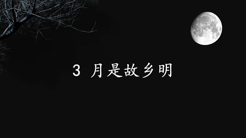 部编版（五四制）五下 3.月是故乡明 课件02