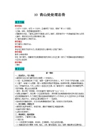 人教部编版 (五四制)10 青山处处埋忠骨优秀教案