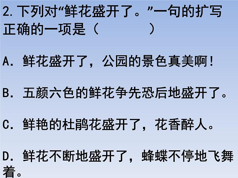 部编版六年级上册语文选择题03课件PPT第2页