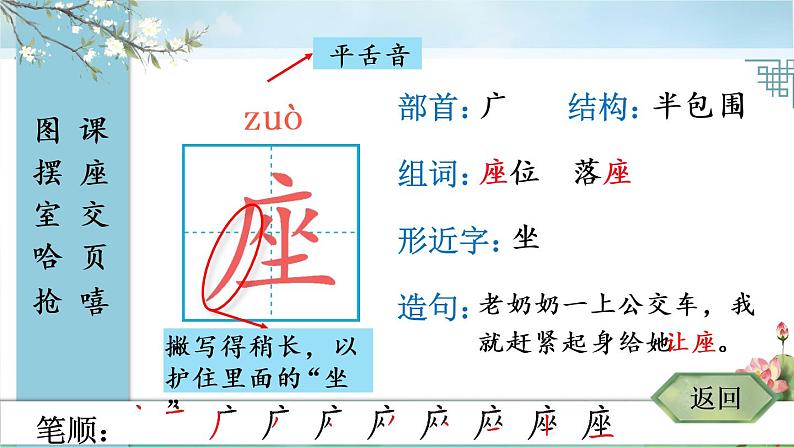 部编版语文二年级下册 13 画杨桃 生字课件06