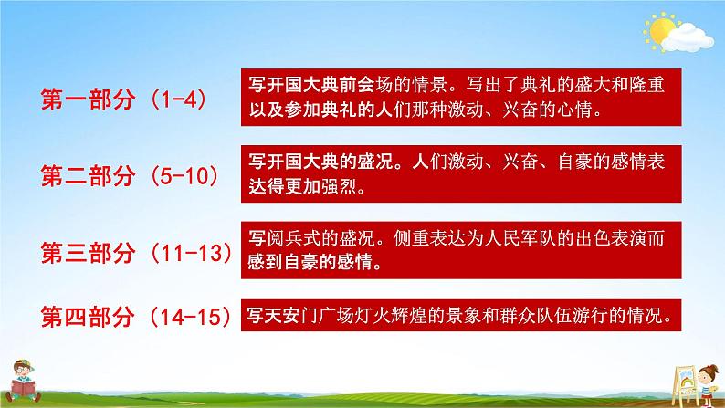 人教部编版六年级语文上册《7 开国大典》配套教学课件PPT优秀公开课08