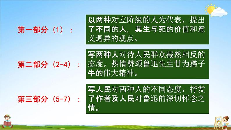 人教部编版六年级语文上册《28 有的人--纪念鲁迅有感》配套教学课件PPT公开课第8页