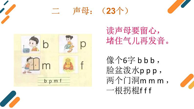 人教部编版  小学一年级  汉语拼音口诀大全及重难点讲解（27张）课件PPT06