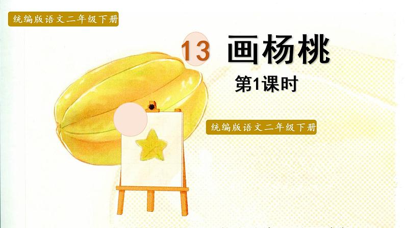 13.画杨桃第1课时第1页