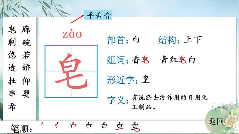 部编版语文三年级下册 20 肥皂泡 生字课件第3页