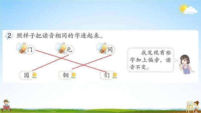 人教部编版二年级语文上册《识字1 场景歌》配套作业课件PPT教学课件第3页