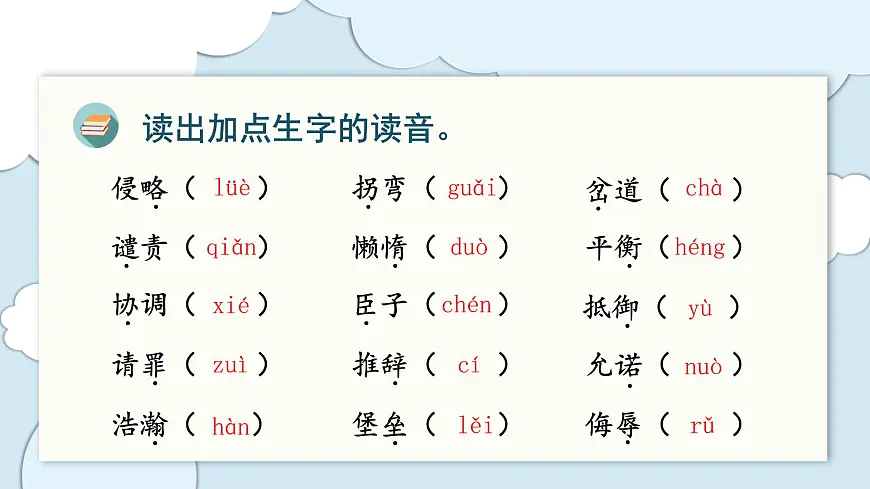 部编版语文五年级上册 第二单元 单元复习课件第3页