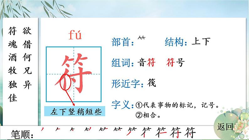 部编版语文三年级下册 9 古诗三首 生字课件03