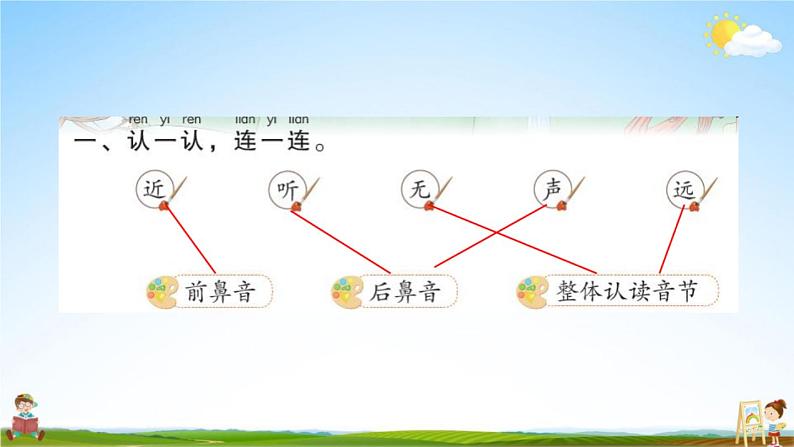 人教部编版一年级语文上册《识字6 画》配套作业课件PPT教学课件第2页