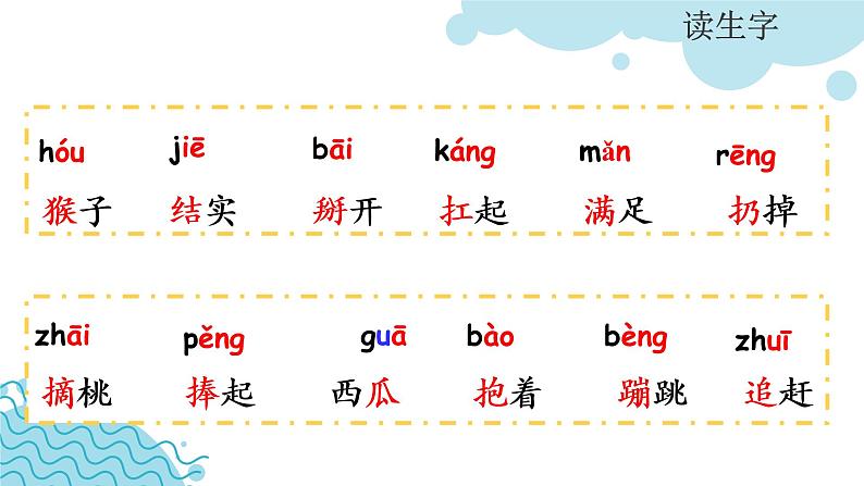 部编版语文一下《小猴子下山》 第一课时 课件PPT（送教案）07