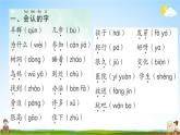 人教部编版一年级语文上册《第八单元知识盘点》配套作业课件PPT教学课件