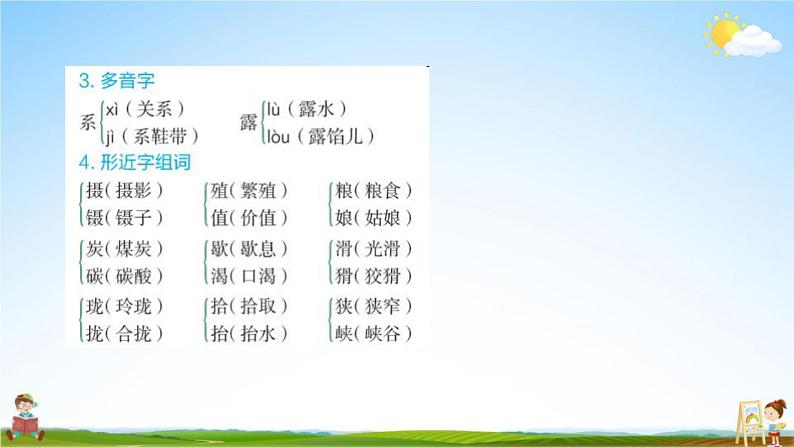 人教部编版五年级语文上册《第五单元知识盘点》配套作业课件PPT教学课件第3页