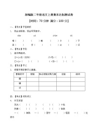 部编版二年级语文上册期末达标测试卷（含答案）(3)