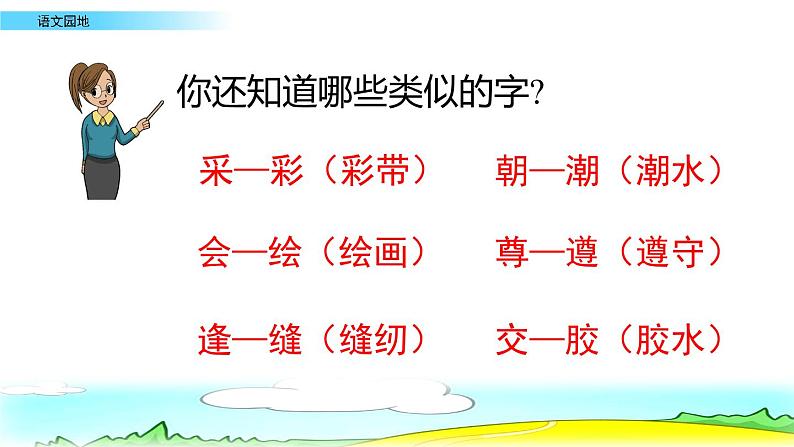 2021年人教部编版四年级语文上册语文园地八PPT课件第8页