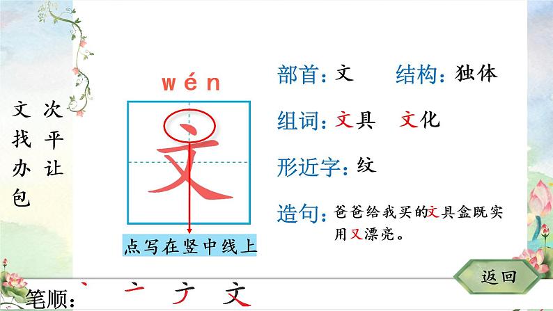 部编版语文一年级下册 15 文具的家 生字课件03