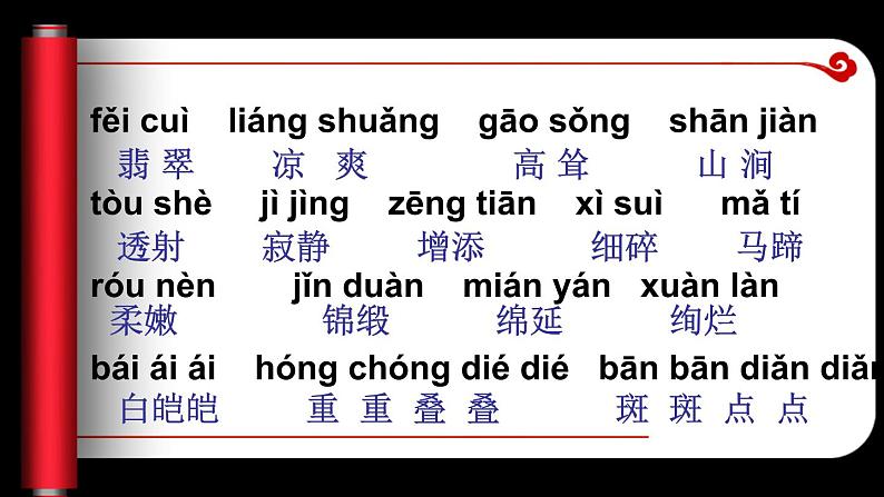 部编版四年级语文下册第一单元复习课件PPT第4页