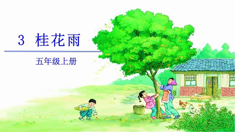 部编五年级上册《桂花雨》　课件第2页