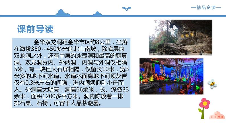 人教部编版四年级语文下册17《记金华的双龙洞》【课件】（人教部编版）04