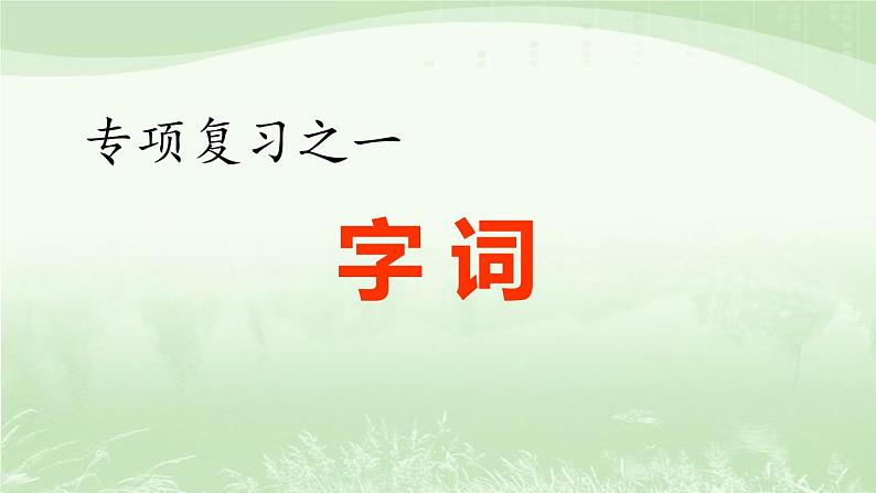 部编人教版六年级语文下册全册期末专项复习课件01