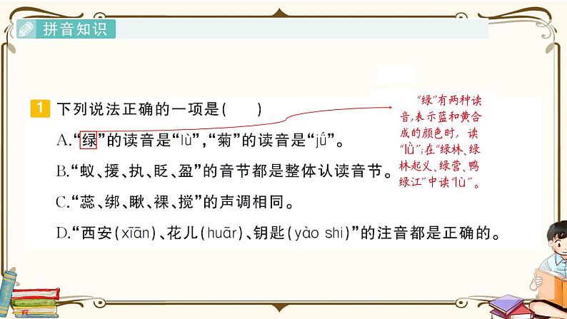 部编版 语文六年级下册 专项复习PPT 第一天： 汉语拼音、会认字、会写字02