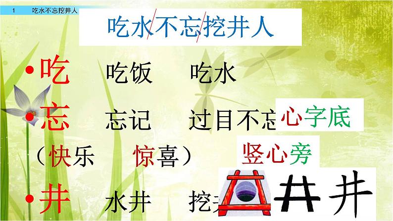 2021年小学语文部编版一年级下册 第二单元 1 吃水不忘挖井人 配套课件1第5页