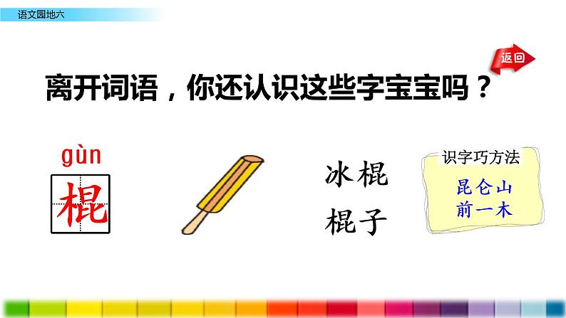 2021年小学语文部编版一年级下册 第六单元 语文园地六 配套课件105