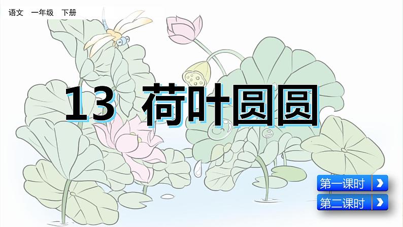 2021年小学语文部编版一年级下册 第六单元 13 荷叶圆圆 课件01