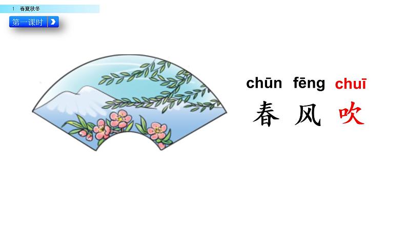 2021年小学语文部编版一年级下册 第一单元 识字1 春夏秋冬 配套课件1第2页