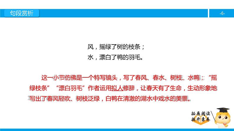 三年级【专项训练】课外阅读：春的消息（下）课件PPT第6页