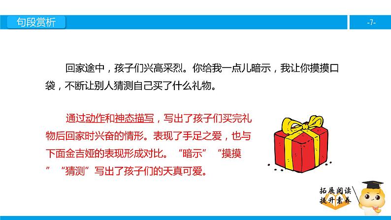 三年级【专项训练】课外阅读：给予树（下）课件PPT第7页