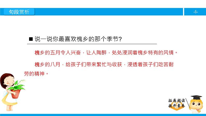 三年级【专项训练】课外阅读：槐乡的孩子（下）课件PPT第5页