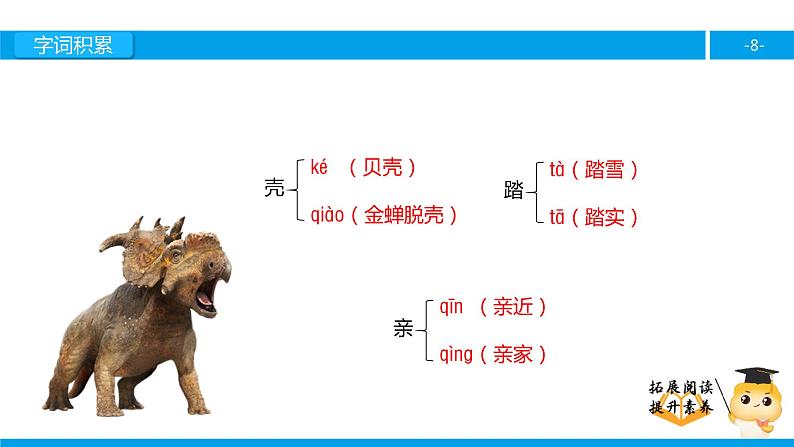 三年级【专项训练】课外阅读：恐龙（上）课件PPT第8页