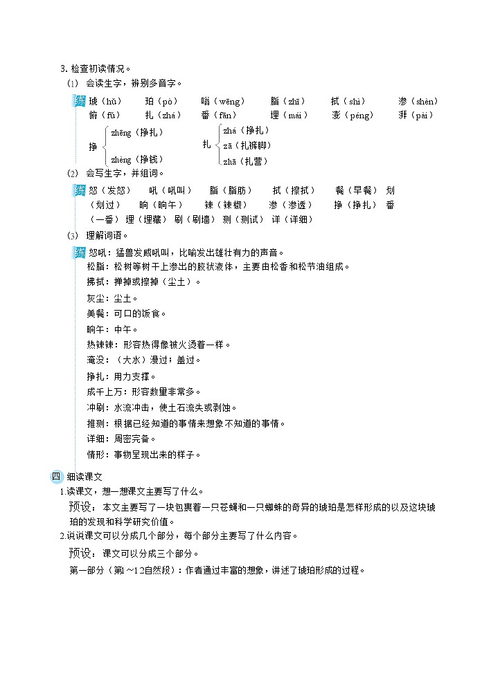 5《琥珀》课件+教案+素材+练习02