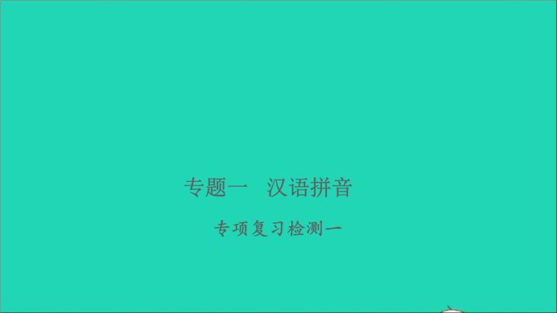 2021年语文专题一汉语拼音专项复习检测习题课件01
