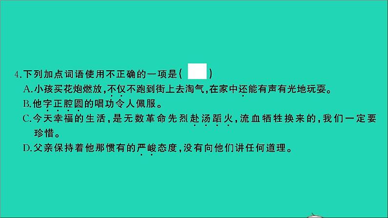 2021年语文满分特训第二部分模拟冲刺(一)课件第5页