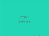 2021秋四年级语文上册第七单元23梅兰芳蓄须习题课件新人教版