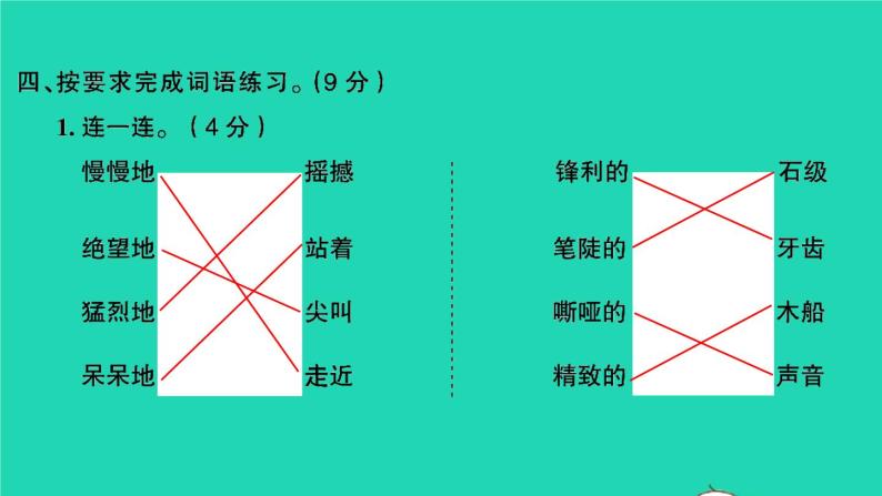 2021秋四年级语文上册第五单元检测卷课件新人教版05