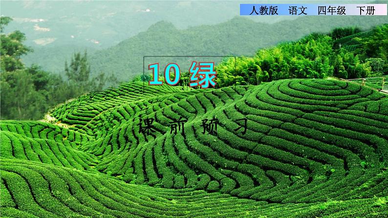 10《绿》课件+教案+素材+练习01