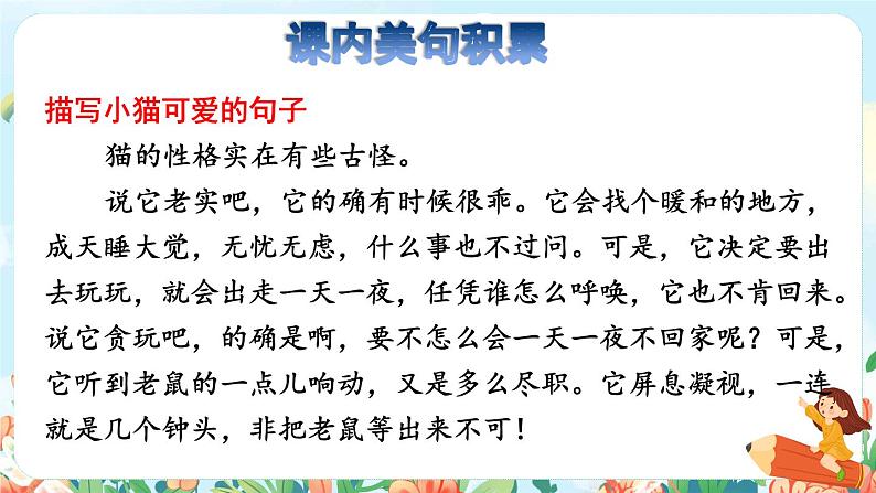 13《猫》课件+教案+素材+练习03