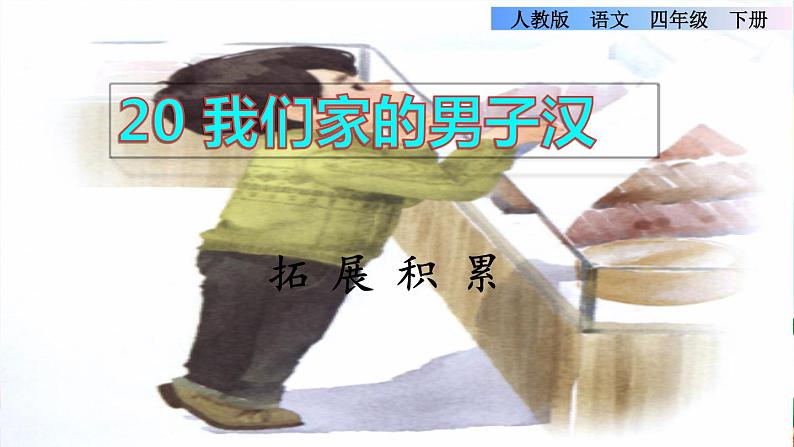 20我们家的男子汉拓展积累课件第1页