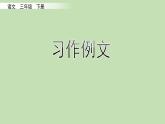 人教部编版（五四制）三年级下册语文第五单元习作例文课件