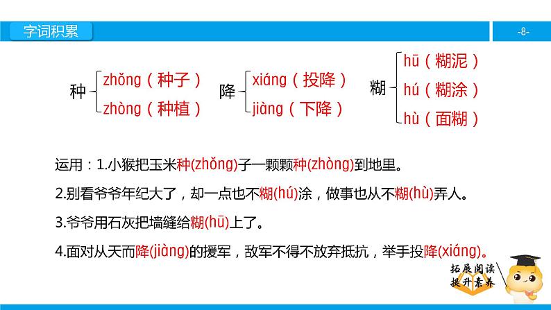 四年级【专项训练】课外阅读： 莲叶青青（上）课件PPT08