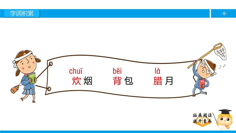 四年级【专项训练】课外阅读：炊烟（上）课件PPT08