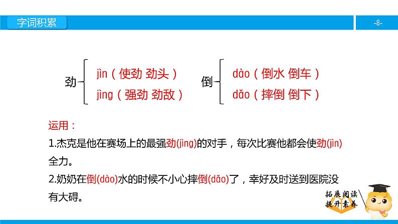 四年级【专项训练】课外阅读：第一次抱母亲（上）课件PPT08