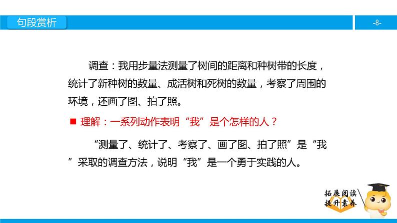 四年级【专项训练】课外阅读：门前的小树死了（下）课件PPT第8页